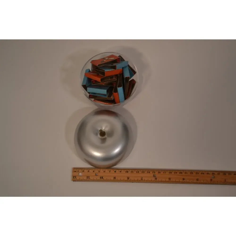 Apple rare Vintage Kensington Cortland Jam Jar Lurelle Guild Glass Brass c1938 - Picture 4 of 10